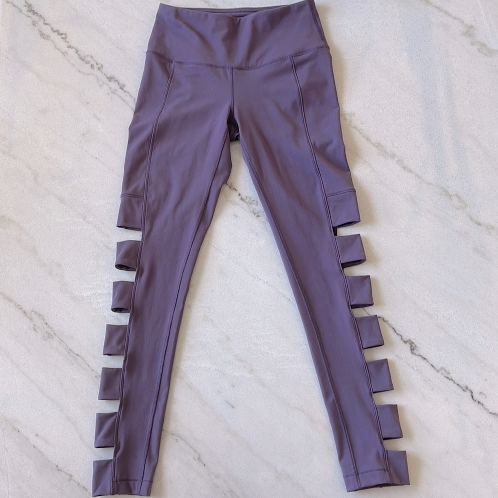 •YOGALICIOUS• Lavender Cutout Yoga Leggings
